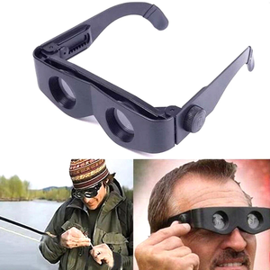 1PC Loupe télescopique portable noire de type lunettes pour la pêche, la randonnée et les concerts (corps principal) - Product Image 2