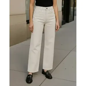 Pantaloni a Gamba Larga da Donna Adrenaline, Vita Alta, Antirughe, in Gabardine Elasticizzata, 5 Tasche - Product Image 2