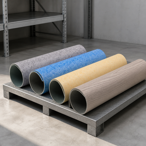 Revêtement de sol moderne en PVC épais pour bureaux, hôpitaux, écoles, vinyle homogène couleur unie avec revêtement UV - Product Image 4
