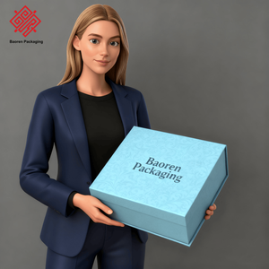 Baoren นาฬิกาข้อมือพรีเมี่ยมสีฟ้า, สำหรับใส่ชากาแฟน้ำผลไม้ไวน์โซดาเครื่องดื่มบรรจุเปล่ากล่องของขวัญถุงพรีเมี่ยมขายส่งต่อกล่อง - Product Image 3