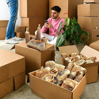 Papier d'emballage en nid d'abeille compostable, papier kraft recyclé, matériau d'emballage biodégradable pour l'emballage de flacons cosmétiques