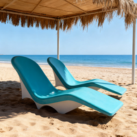 Faites de votre complexe hôtelier un lieu unique avec un lit de soleil de piscine ergonomique en fibre de verre en forme de S, design moderne, résistant aux UV, avec des caractéristiques de flexion/découpe