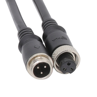 Connecteur d'aviation universel 250V 6A AC GX12 3 voies 0,75 mm² câbles PVC étanches Connecteur LED