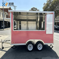Chariot de vente mobile pour glaces et snacks, chariot alimentaire personnalisé, chariot de vente de hot-dogs, chariot de vente de bubble tea, chariot de vente de glaces pilées, chariot de vente de café, camion de jus