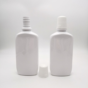 Botella de plástico recargable para baño, botella vacía de plástico PET con tapa de latón, 500ml - Product Image 1