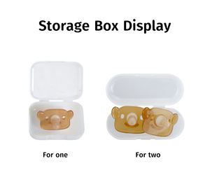 Ciuccio Ortodontico Sothie per Neonati Certificato CE con Contenitore, Motivo a Cuore Stampato per Bambini 0-12 Mesi, Regalo per <span class=keywords><strong>Baby</strong></span> Shower - Product Image 5