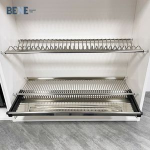 Estante de Almacenamiento Plegable de Diseño Moderno para Cocina, Escurridor de Platos Extraíble Fácil de Usar para Gabinetes, Accesorios y Vajilla - Product Image 1
