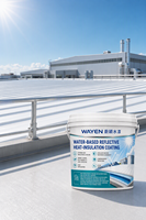 Toit d'usine peinture d'isolation thermique réfléchissante crème solaire étanche refroidissement liquide revêtement couleur acier tuile fer peinture à base d'eau