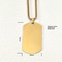 Collier personnalisé en acier inoxydable pour homme et femme, plaque d'identification militaire gravée, bijou durable, cadeau