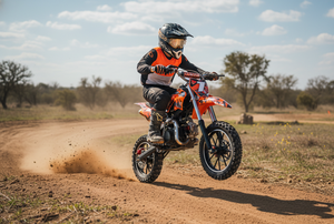 Moto tout-terrain à essence 49cc pour enfants |   Mini moto cross 2 temps |   Mini moto tout-terrain pour enfants 40-60 km/h - Product Image 5