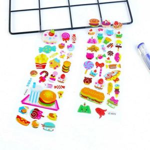 Pegatinas para álbumes de recortes, pegatinas 3D de dinosaurios, pegatinas hinchables de comida, hamburguesas, donuts, dulces y juguetes para Bullet Journal, paquete variado para niños - Product Image 2