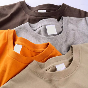 <b>Men's</b> 100% Cotton Heavyweight Blank Oversized T-Shirt Custom Logo Digital Printing Knitted Fabric - Product Image 1