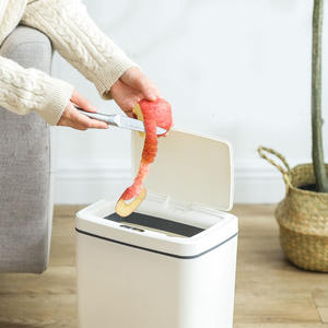 Commercial outdoor indoor pull out dustbin recycling rubbish bin garbage slim storage bag cover stackable small sensor trash can