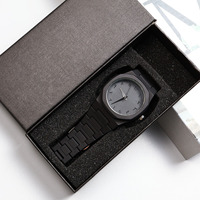 Montre à quartz unisexe 2026, design minimaliste, vente chaude en usine, cadeau idéal pour couples, hommes et femmes, avec boîte à montre