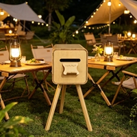 Huanyji – Support d'imprimante pour borne photo en bois avec impression instantanée, connectivité USB/Bluetooth/HDMI, idéal pour fêtes et événements, garantie 2 ans