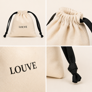 Sac à cordon en coton sergé, pochette en coton, sac de rangement, sac en tissu réutilisable, sac cadeau, sac d'emballage pour bijoux, petit organisateur - Product Image 2