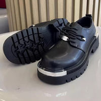 Nouvelles Chaussures Habillées d'Affaires Confortables à Lacets pour Hommes 8799 en Cuir à Plateforme Grande Taille pour Fêtes, Été et Printemps