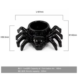 Maceta <span class=keywords><strong>de</strong></span> Cerámica con Forma <span class=keywords><strong>de</strong></span> Araña para Halloween, Decoración Creativa para el Hogar, para Fiestas, Escritorio, MOQ Bajo, ODM, Entrega Rápida - Product Image 4