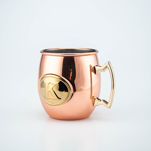 Mug jumbo en acier inoxydable personnalisé, style américain antique, camping, rose gold, Moscow Mule, pour Noël - Product Image 4
