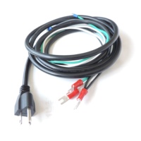 USA Standard 220V 110V USA Cordon d'alimentation secteur 14awg 16awg 18awg 3 broches d'alimentation 8 'câble vers connecteur de borne bêche 165012