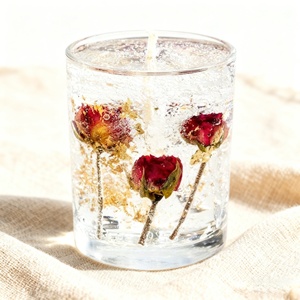 Velas de Cera de Soja Hechas a Mano con Lindo Diseño Floral y Aroma a Jazmín, Juego de Regalo Personalizado para Bodas, Cumpleaños, Venta al por Mayor para Navidad - Product Image 4