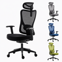 Nouvelle conception, chaise de bureau exécutive en maille de haute qualité pour visiteurs et officiels, chaise de bureau ergonomique en maille à faible coût, réglable en hauteur