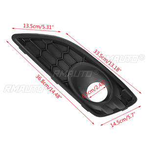 Grille de protection inférieure de pare-chocs avant gauche et droite en nid d'abeille pour feux antibrouillard, compatible Ford Fiesta Mk7 Facelift 2013-2017 - Product Image 3