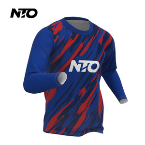 Lichtgewicht Sneldrogend Fietspak Voor Heren Ademend Mountainbike-T-Shirt Met Lange Mouwen Motorfiets Vochtafvoerende Persp - Product Image 1