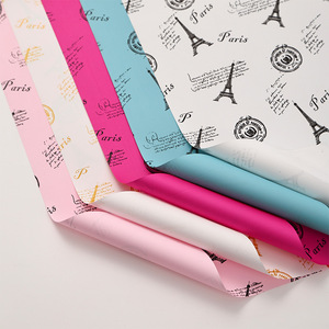 Paris Tháp Nhỏ Châu Âu Retro In Bao Bì Giấy Ánh Sáng Ban Chống Thấm Nước Cho Bó Hoa - Product Image 4