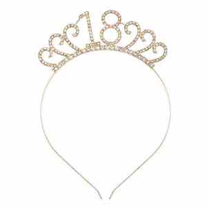<strong>Hot</strong> Selling Birthday Girl Etiquette Wearing Birthday Party Rose Gold <strong>Pink</strong> Cloth Shoulder Strap <strong>Headbands</strong> And Number - Product Image 3
