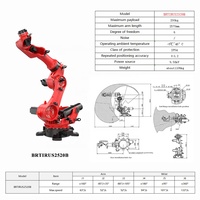 Robot industriel automatique professionnel à 6 axes avec PLC et moteur, charge utile de 200 kg pour ligne d'assemblage, solution de logo personnalisé peint