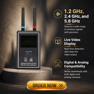 Detector <span class=keywords><strong>de</strong></span> Cámaras Ocultas con Pantalla en Vivo, Detector <span class=keywords><strong>de</strong></span> Cámaras Inalámbricas <span class=keywords><strong>de</strong></span> 1.2G 2.4G 5.8G, Escáner <span class=keywords><strong>de</strong></span> Video Antiespía Profesional - Product Image 2