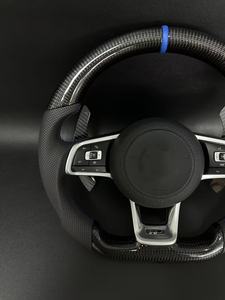 Volant en fibre de carbone au <span class=keywords><strong>prix</strong></span> d'usine pour Volkswagen <span class=keywords><strong>Golf</strong></span> 7 75 GTI GTD <span class=keywords><strong>GTE</strong></span> R Polo GTI Tiguan Passat - Product Image 3