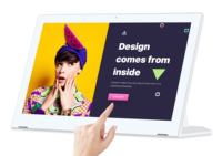 Tablette Android en forme de L de 17,3 pouces avec lecteur de carte et port RJ45