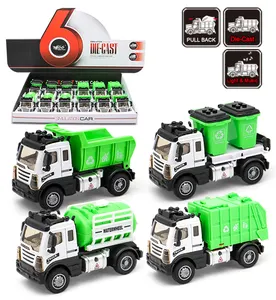 Lloy-camión sanitario de juguete para niños, vehículo de aleación fundido a presión, basura ruck Oy
