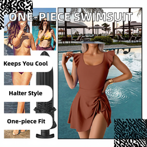 Traje de Baño de Una Pieza Personalizado, Nuevo, para Mujer, Estilo Deportivo y Conservador, Talla Grande, Transpirable, Venta al Por Mayor - Product Image 2