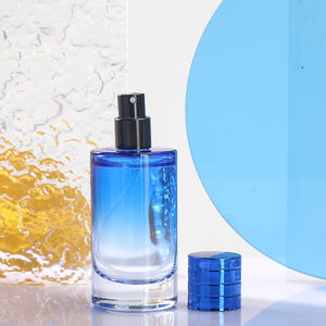 Pulverizador de bomba transparente redonda de Color degradado de 50ml personalizado botella de aceite de Perfume de vidrio fragancia Parfum <span class=keywords><strong>atomizador</strong></span> engarzado superior - Product Image 2