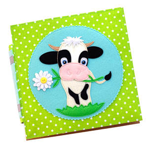 Livre d'activités Montessori en feutre silencieux pour <span class=keywords><strong>animaux</strong></span> <span class=keywords><strong>de</strong></span> la <span class=keywords><strong>ferme</strong></span>, fabriqué en usine, OEM, améliore les compétences motrices fines, couleur personnalisée, 20x20cm - Product Image 1