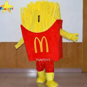 Funtoys CE McDonalds Gıda Patates Cipsi Maskot Kostümleri Yetişkin Için Cadılar Bayramı