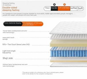 Hiện đại nén gấp Bộ nhớ Túi mùa xuân bọt giường cao su thoải mái nệm cho phòng ngủ - Product Image 6