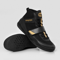 Chaussures de boxe RONGDODO en gros, en microfibre et maille, avec sangle en fibre de carbone, semelle en caoutchouc antidérapante, support de cheville montant, tailles 36-46