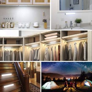 USB Rechargeable Modern Dimmable Magnetic Wall Motion <b>Sensor</b> Night Lamp Wardrobe <b>Light</b> Under <b>LED</b> Cabinet <b>Lights</b> - Product Image 2