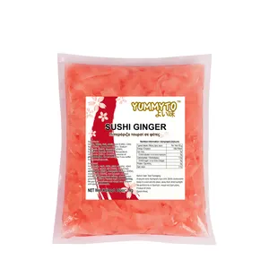Precio de fábrica comida japonesa 5g para llevar sushi rojo jengibre con marca PRB - Product Image 1