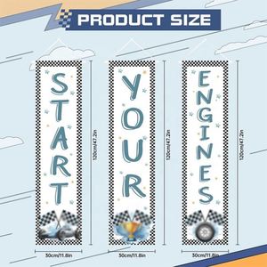 Banderas Personalizadas con Logotipo Promocional, Tejidas en Poliéster, a Cuadros, para Colgar, para Fanáticos de Carreras, Regalos Navideños, Juegos de Automóviles - Product Image 3