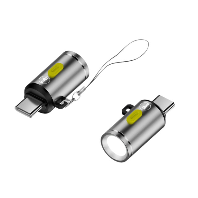 Cross-border New LED Portable Mini Aluminum Alloy Flashlight with USB-C Charging for Outdoor Emergency Use