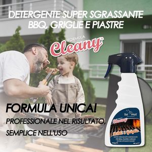 Nettoyant pour <span class=keywords><strong>barbecue</strong></span> Cleany, marque privée OEM, 500 ml, super <span class=keywords><strong>dégraissant</strong></span> pour plaques et grilles de <span class=keywords><strong>barbecue</strong></span>, fabriqué en Italie - Product Image 3
