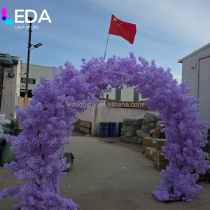 ซุ้มดอกซากุระประดิษฐ์ LEDA ODM สำหรับตกแต่งภายนอก ขนาด 10 ฟุต สีม่วง สำหรับตกแต่งงานแต่งงาน - Product Image 2
