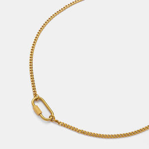 Yf5169 ट्रेंडी बढ़ई पेलेंट हार वाटरप्रूफ 18k स्टेनलेस स्टील जिरकॉन चरस महिलाओं के लिए आभूषण उपहार - Product Image 3