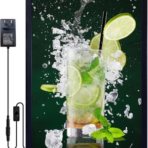 Backlit Black Aluminum LED <b>Picture</b> <b>Frame</b> Advertising Light Box <b>with</b> Wall <b>Mount</b> for Cafe Bar Menu Display - Product Image 4