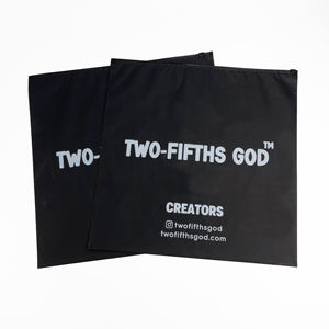 Premium Matte Black Zipper <b>Bags</b> - Custom White Printed Poly <b>Bags</b> for Branded Apparel Packaging - Product Image 3